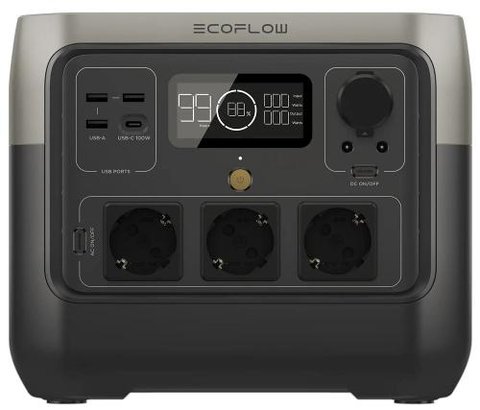 Зарядная станция EcoFlow RIVER 2 Pro, 768 Вт/ч, Выход 220-240В 940 Вт (х3), Выход USB-A 5В 2.4A, 12 Вт (х3), Выход USB-C 5/9/12/15/20 В, 5 A, 100 Вт (х1), Wi-Fi, Bluetooth 273143 фото