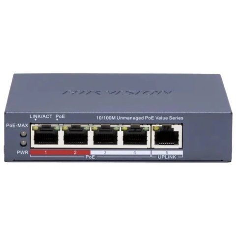 PoE коммутатор Hikvision DS-3E0105P-E/M(C), Grey 323414 фото