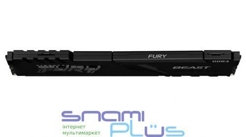 Пам'ять 16Gb DDR4, 3200 MHz, Kingston Fury Beast, Black (KF432C16BB/16) 232395 фото