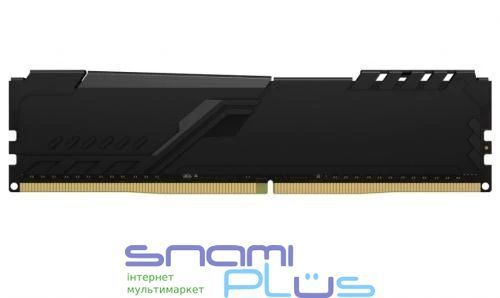 Пам'ять 16Gb DDR4, 3200 MHz, Kingston Fury Beast, Black (KF432C16BB/16) 232395 фото