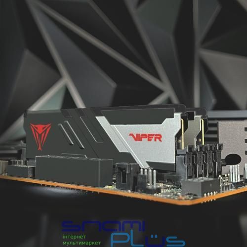 Пам'ять 32Gb x 2 (64Gb Kit) DDR5, 5200 MHz, Patriot Venom, Black (PVV564G520C40K) 272770 фото