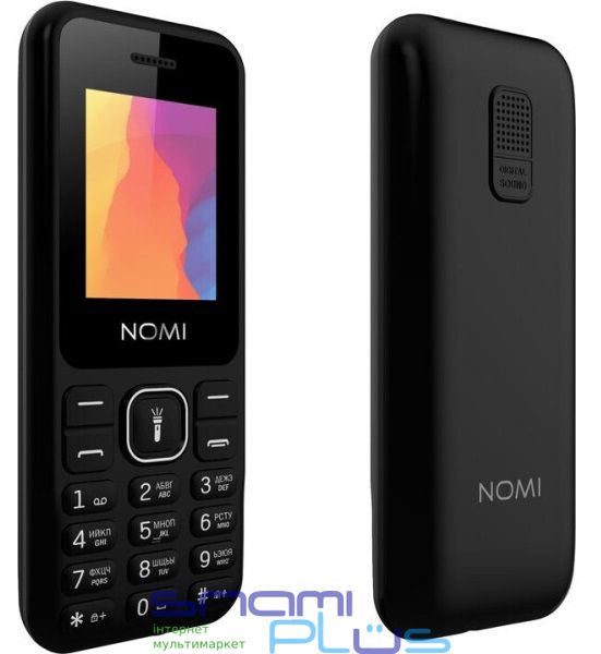 Мобильный телефон Nomi i1880 Black, 2 Sim, 1.77' (128x160) TN, microSD, BT, MP3, Li-Ion 600mAh 261711 фото