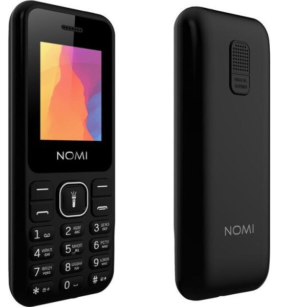 Мобільний телефон Nomi i1880 Black, 2 Sim, 1.77' (128x160) TN, microSD, BT, MP3, Li-Ion 600mAh 261711 фото