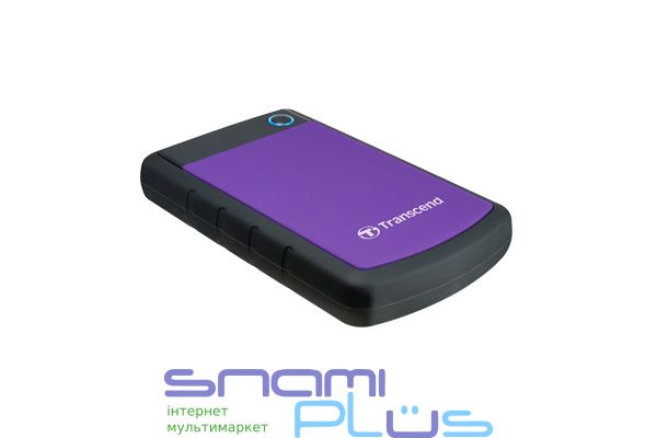 Зовнішній жорсткий диск 1Tb Transcend StoreJet 25H3P, Purple, 2.5', USB 3.0 (TS1TSJ25H3P) 49692 фото