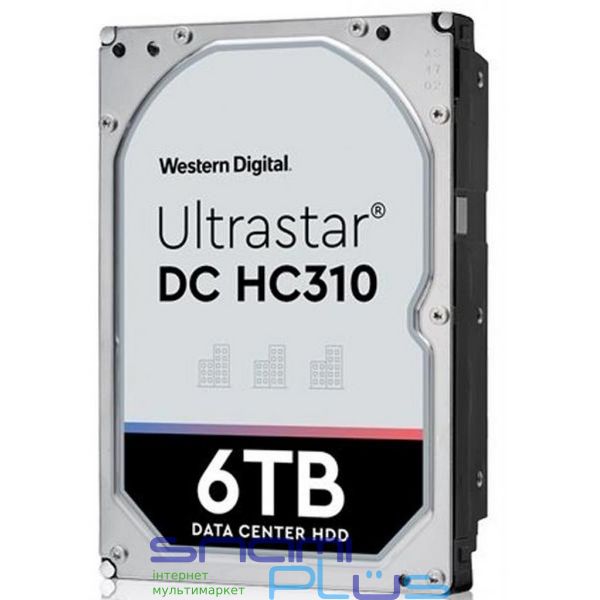Жорсткий диск 3.5' 6Tb Western Digital Ultrastar DC HC310, SATA3, 256Mb, 7200 rpm (0B36039 / HUS726T6TALE6L4) 182109 фото