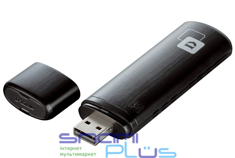 Мережевий адаптер USB D-LINK DWA-182 Wi-Fi 802.11n/b/g/a/ac 54Mb, 2.4/5GHz, USB 2.0/3.0 189222 фото