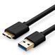 Кабель USB 3.0 AM - microUSB (5P), 1 м, Black, Ugreen US130 (10841) 322102 фото 1