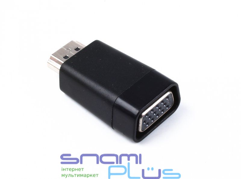 Адаптер HDMI (M) - VGA (F), Cablexpert, Black (A-HDMI-VGA-001) 206831 фото