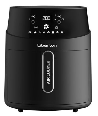 Мультипіч Liberton LAF-3200, Black, 1300W, 4.5л, 8 програм, керування сенсорне, таймер, автовідключення, антипригарне покриття чаші, 80-200 ˚C, тримач для тостів, щипці для іжі, щітка для олії 279483 фото