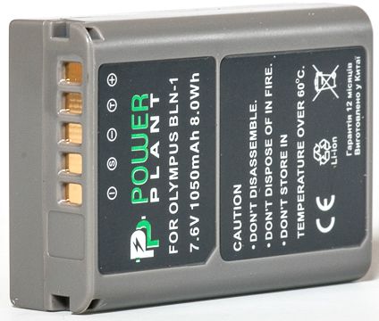 Акумулятор Olympus PS-BLN1, PowerPlant, 1050 mAh / 7.6 V, Li-Ion (DV00DV1332) 244658 фото