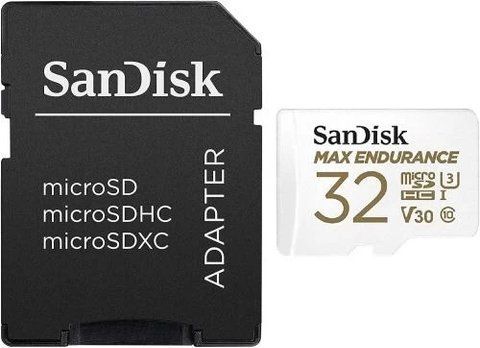 Карта пам'яті microSDHC, 32Gb, SanDisk Max Endurance, SD адаптер (SDSQQVR-032G-GN6IA) 278010 фото