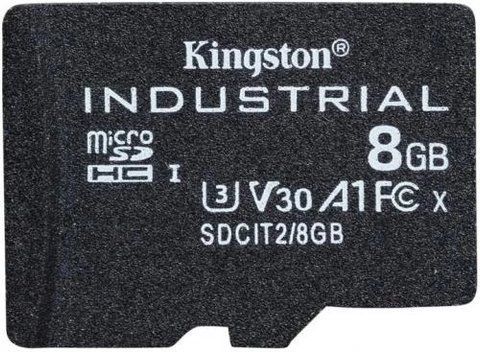 Карта пам'яті microSDHC, 8Gb, Kingston Industrial, без адаптера (SDCIT2/8GBSP) 268079 фото