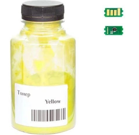 Тонер + чип Kyocera TK-5140, Yellow, M6030/M6530, P6130, 120 г / 5000 копий, AHK (3203478) 250362 фото