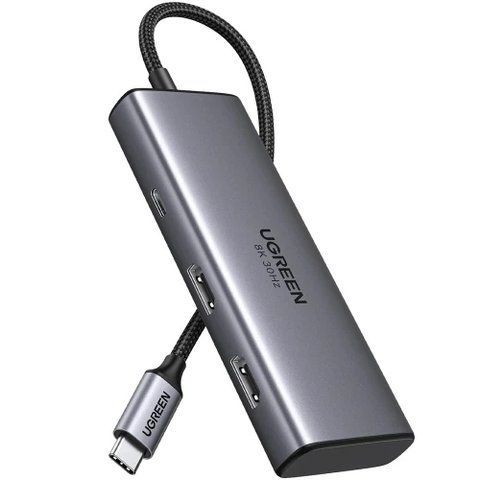 Хаб USB Ugreen CM498, Grey (15852) 322722 фото