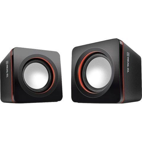 Колонки 2.0 REAL-EL S-13, Black (EL121100021) 317113 фото