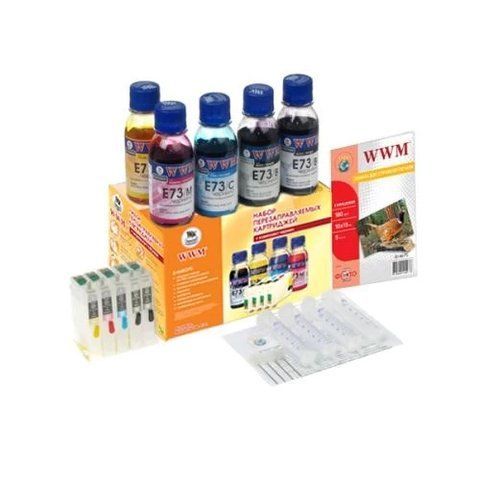 НПК WWM Epson Stylus Office BX320FW, 5x100 мл чорнила E73 (RC.T129H) 143440 фото