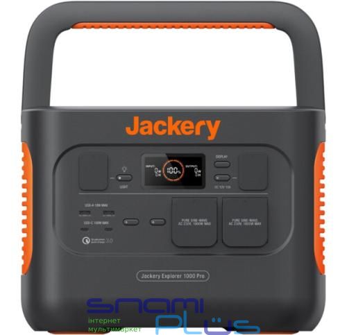 Зарядна станція Jackery Explorer 1000 Pro EU, NCM - літій-іонний акумулятор, чиста синусоїда, 2 x розетки 258534 фото