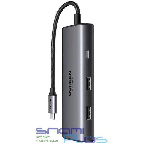 Хаб USB Ugreen CM498, Grey (15852) 322722 фото