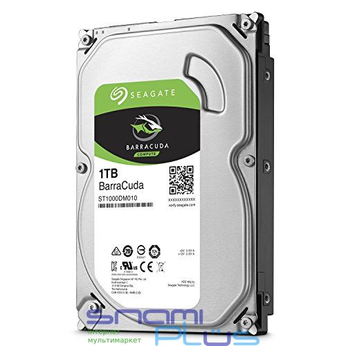 Жесткий диск 3.5' 1Tb Seagate BarraCuda, SATA3, 64Mb, 7200 rpm (ST1000DM010) 143062 фото