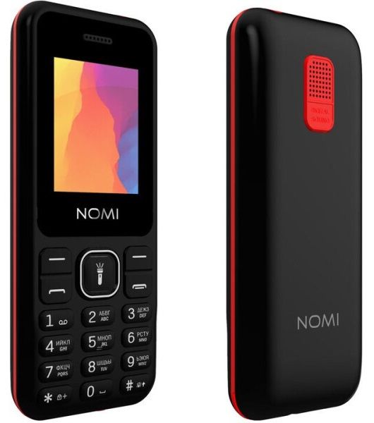 Мобільний телефон Nomi i1880 Red+Black, 2 Sim, 1.77' (128x160) TN, microSD, BT, MP3, Li-Ion 600mAh 261714 фото