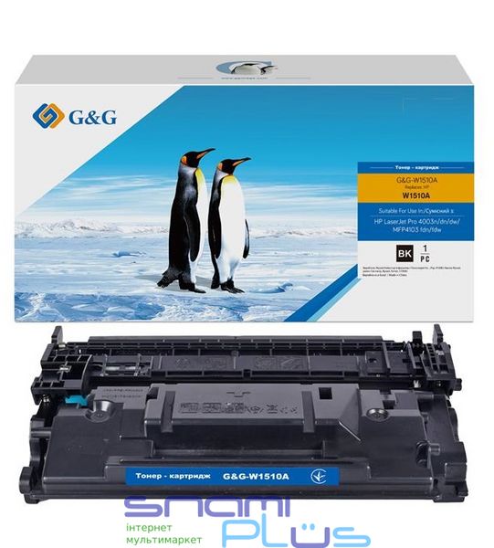 Картридж HP 151A (W1510A), Black, LJ Pro 4003, MFP 4103, 3050 стр, G G (G G-W1510A) 280125 фото