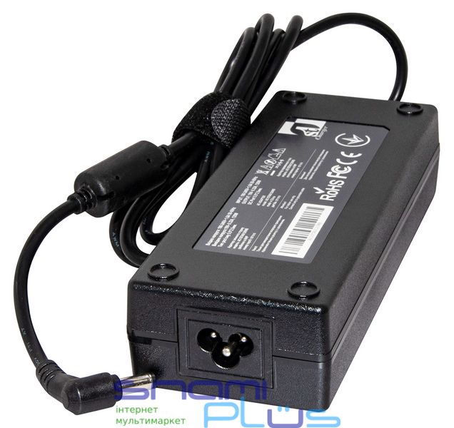 Блок питания для ноутбуков 1stCharger Asus 120W 19V 6.32A 5.5x2.5 силовий кабель Retail BOX (AC1STAS120WB) 220472 фото