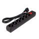 Фильтр сетевой GTL E06K, 6 розеток, 5 м, Black (GTL-XH-E06K-5B) 323534 фото 1
