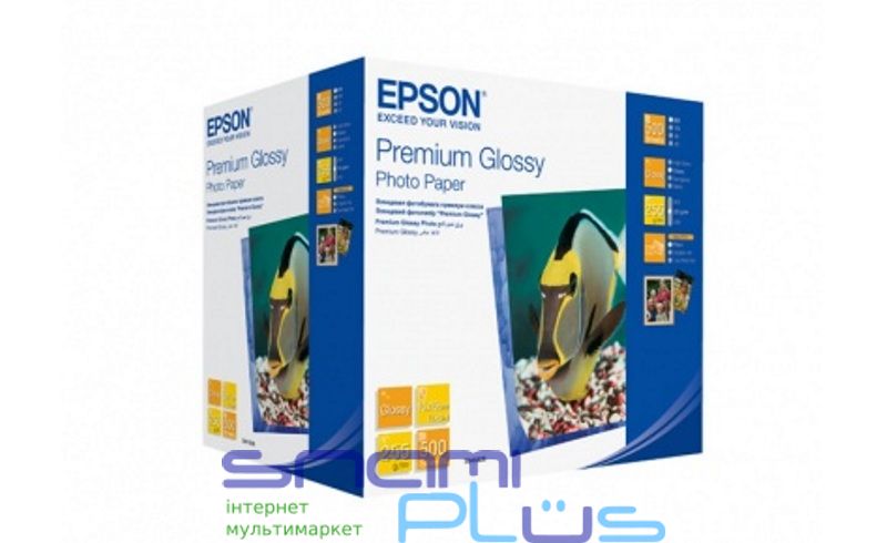 Фотопапір Epson, глянсовий, A6 (10x15), 255 г/м², 500 арк, Premium Series (C13S041826) 30177 фото