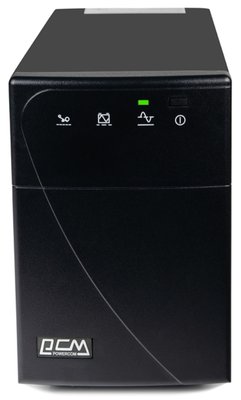 Джерело безперебійного живлення PowerCom BNT-1500AP Black, 1500 ВА, 900 Вт, лінійно-інтерактивний, AVR, 5 розеток (IEC), батарея 12В/7Ач x 2 шт, захист RJ45 127571 фото