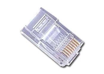 Коннектор RJ45, UTP, 50 шт, Cablexpert, модульная вилка, позолоченные контакты (PLUG3UP6/50) 219090 фото