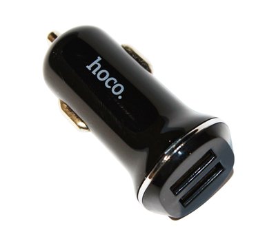 Автомобільний зарядний пристрій HOCO Z1, Black, 2xUSB (2.1A) 148890 фото