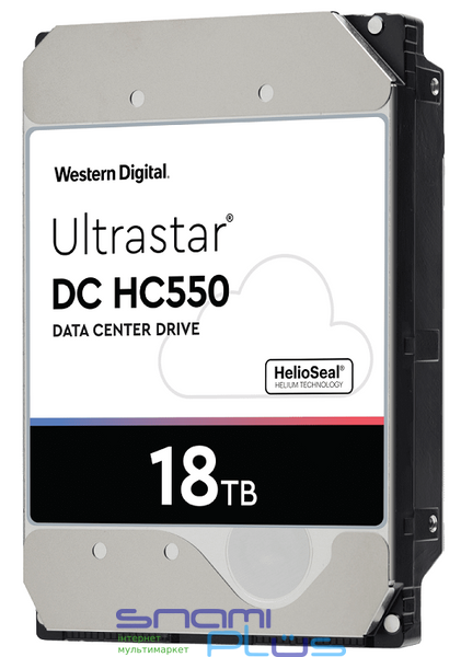 Жесткий диск 3.5' 18Tb Western Digital Ultrastar DC HC550, SATA3, 512Mb, 7200 rpm (WUH721818ALE6L4 / 0F38459) 212699 фото