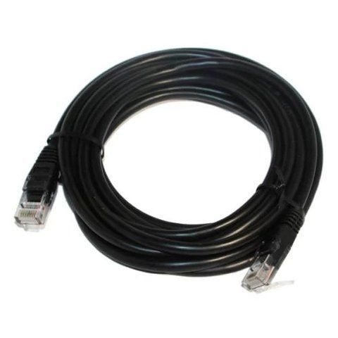Патч-корд 5 м, UTP, Black, Cablexpert, Cat.5e, CCA, PVC (PP12-5M/BK) 154359 фото