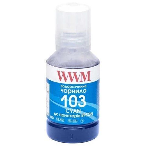 Чорнило WWM Epson 103, Cyan, 140 мл, водорозчинне (E103C) 175262 фото