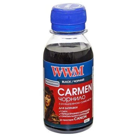 Чорнило WWM Canon CARMEN, Black, 100 мл, водорозчинне, універсальне (CU/B-2) 131334 фото