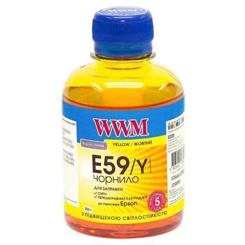 Чернила WWM Epson Stylus Pro 7700/9700, Yellow, 200 мл, водорастворимые (E59/Y) 118962 фото