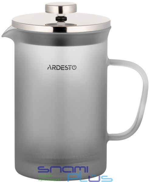 Френч-прес Ardesto Fresh AR1108PFM, Grey, 0.8л, -20…+230 °C, пластик/скло/нерж сталь, можна мити в посудомийній машині 266494 фото