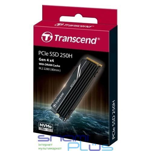 Твердотільний накопичувач SSD 4Tb, Transcend 250H, PCI-E 4.0 x4, M.2 (TS4TMTE250H) 267587 фото