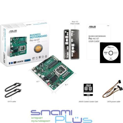 Материнская плата LGA1700, Asus PRO H610T-CSM 321454 фото