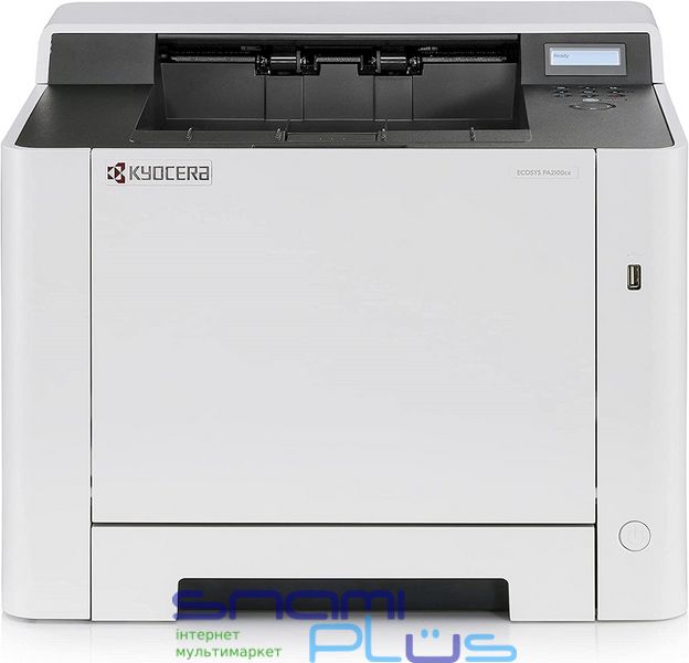 Принтер лазерний кольоровий A4 Kyocera Ecosys PA2100cx, Grey/Black, 1200x1200 dpi, дуплекс, до 21 стор/хв, монохромний РК-екран, USB / Lan, картриджі TK-5430 (110C0C3NL0) 255408 фото