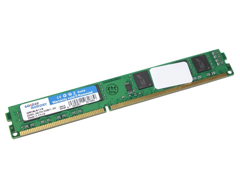Память 8Gb DDR3, 1600 MHz, Golden Memory, 11-11-11-28, 1.35V (GM16LN11/8) 162681 фото