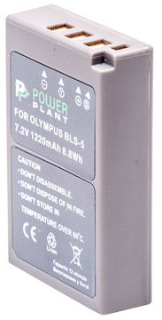 Акумулятор Olympus PS-BLS5, PowerPlant, 1220 mAh / 7.2 V, Li-Ion (DV00DV1287) 244660 фото