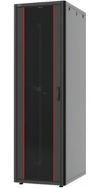 Шафа серверна, підлогова, 32U, 19', Mirsan 'GTV', Black (RAL 9005), 600 х 800 мм, IP20, скляні двері, вентиляційні отвори (MR.GTV32U68DE.01) 232575 фото