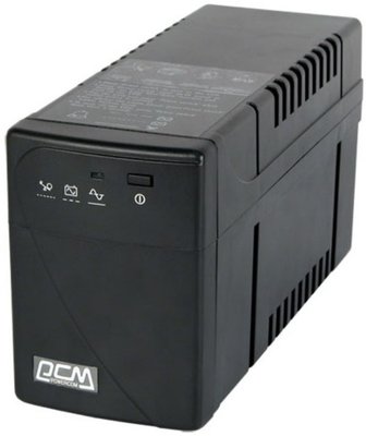 Джерело безперебійного живлення PowerCom BNT-600AP Black, 600 ВА, 360Вт, лінійно-інтерактивний, AVR, 2 розетки (IEC), захист RJ45 127572 фото