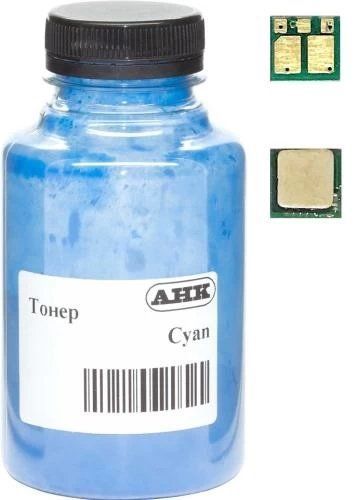Тонер + чип HP CLJ M180/M181, Cyan, 35 г, AHK (1505183) 255681 фото