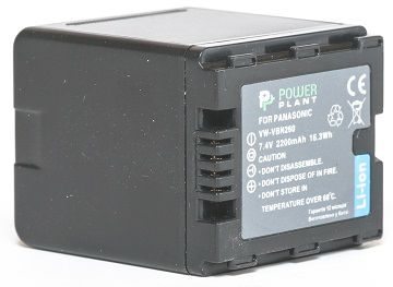 Акумулятор Panasonic VW-VBN260, PowerPlant, 2200 mAh / 7.4 V, Li-Ion (DV00DV1296) 244772 фото