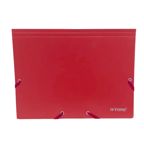 Папка пластикова A4, Red, H-Tone, на гумках (JJ40941-red) 245471 фото