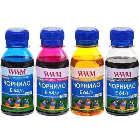 Комплект чорнил WWM Epson E64/B, E64/C, E64/M, E64/Y, 4x100 мл (E64SET4-2) 101479 фото