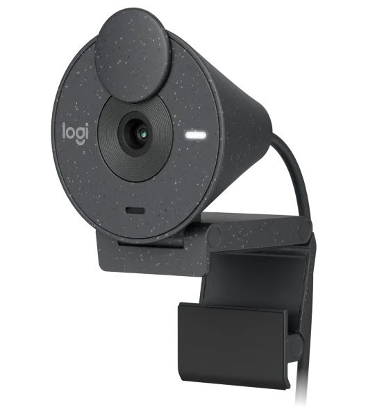 Веб-камера Logitech Brio 305, Graphite, 1920x1080 / 30 fps, фіксований фокус, мікрофон, RightLight 2, USB Type-C, 1.5 м (960-001469) 261481 фото