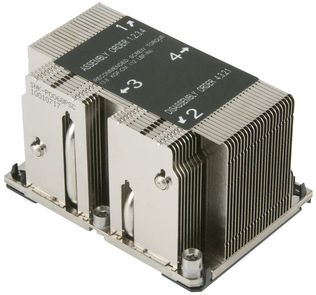 Радіатор Supermicro, 2U, Passive, для LGA3647, до 205W (SNK-P0068PSC) 198797 фото
